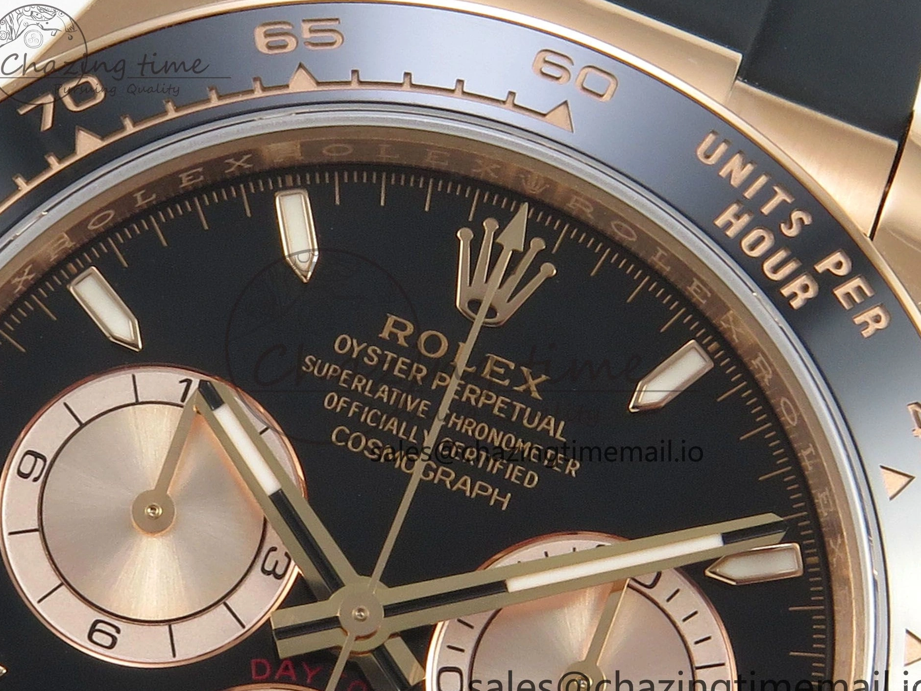 RG Oysterflex Edition 126515 VSF Daytona on 1:1 VS4131 (Weighted) Strap Dial Black V2 Best 0120